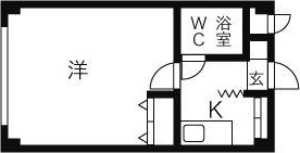 ローヤルハイツ南8条の間取り