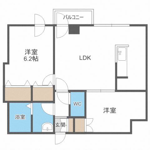 フェリーチェ1の間取り