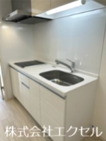 キッチン　IH2口コンロ付きです。