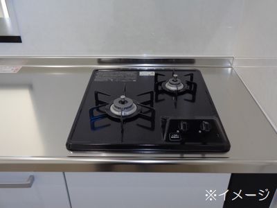 キッチン　２口コンロ付き（イメージ画像）