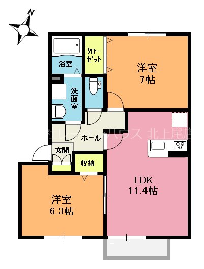 エトワール　Aの間取り