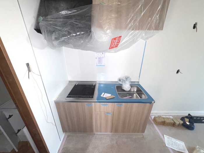 建物外観　建築中