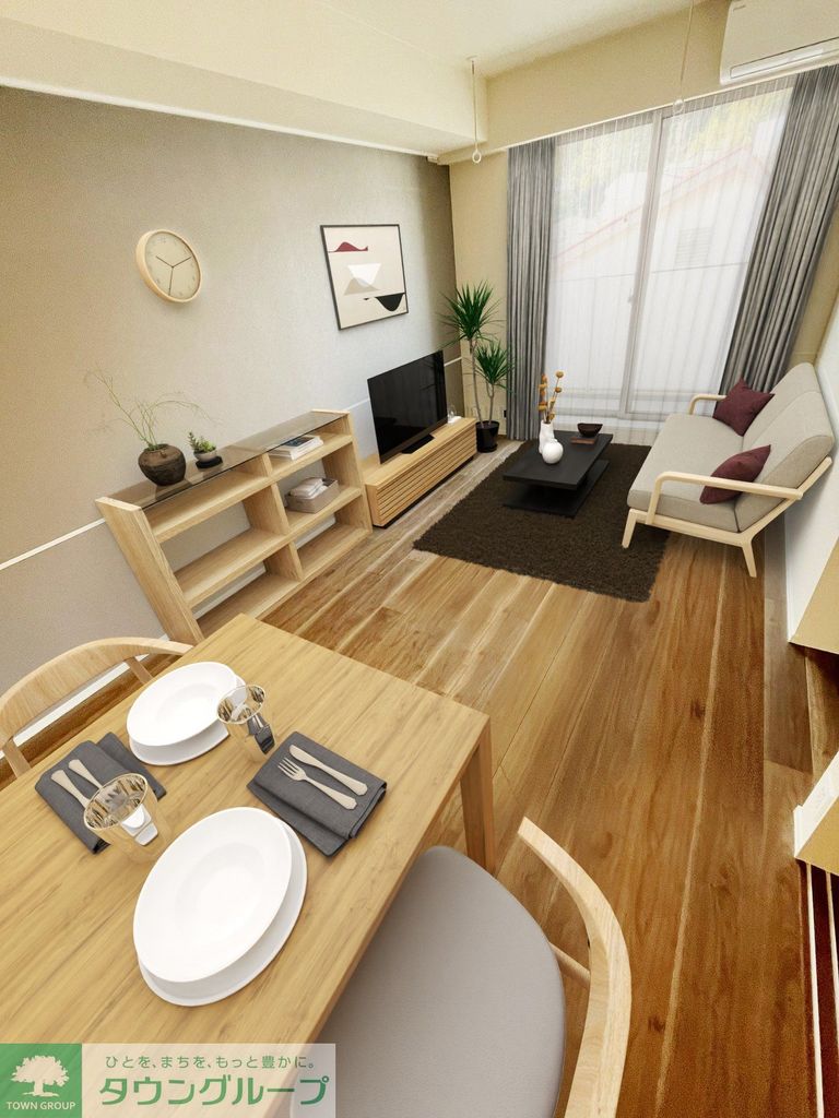 居室・リビング　※別号室参考写真※【本物件に家具・家電は付帯しません】