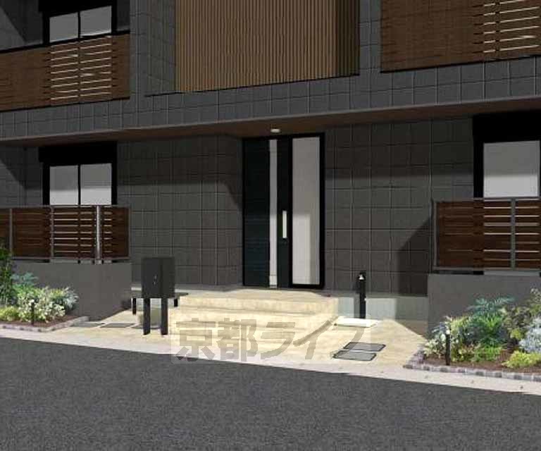 エントランス　完成予想図（イメージパース）