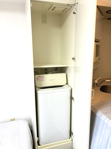 収納　洗濯機