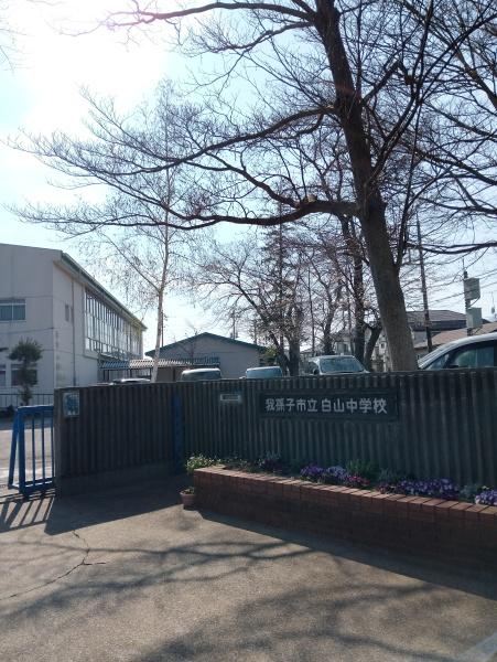 中学校　我孫子市立白山中学校（中学校）まで318m