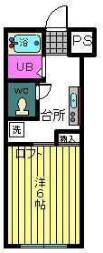 カレッジコーポS・Aの間取り写真