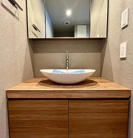 洗面設備　※別部屋の参考写真です。