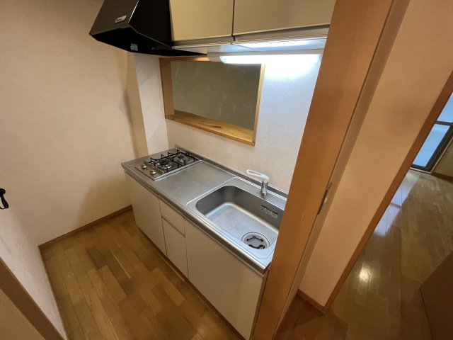 キッチン　2口ガスコンロ付のカウンターキッチン
