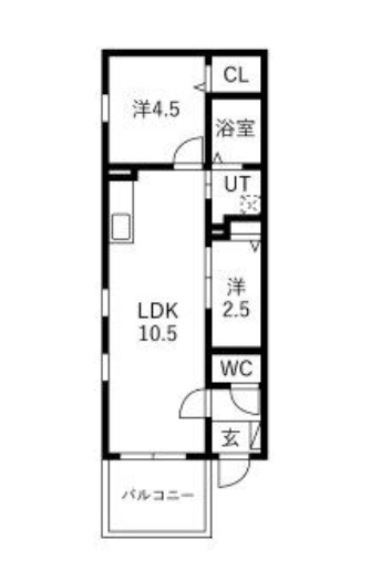 地下鉄桜通線 野並駅 徒歩5分 3階建 築1年の間取り写真