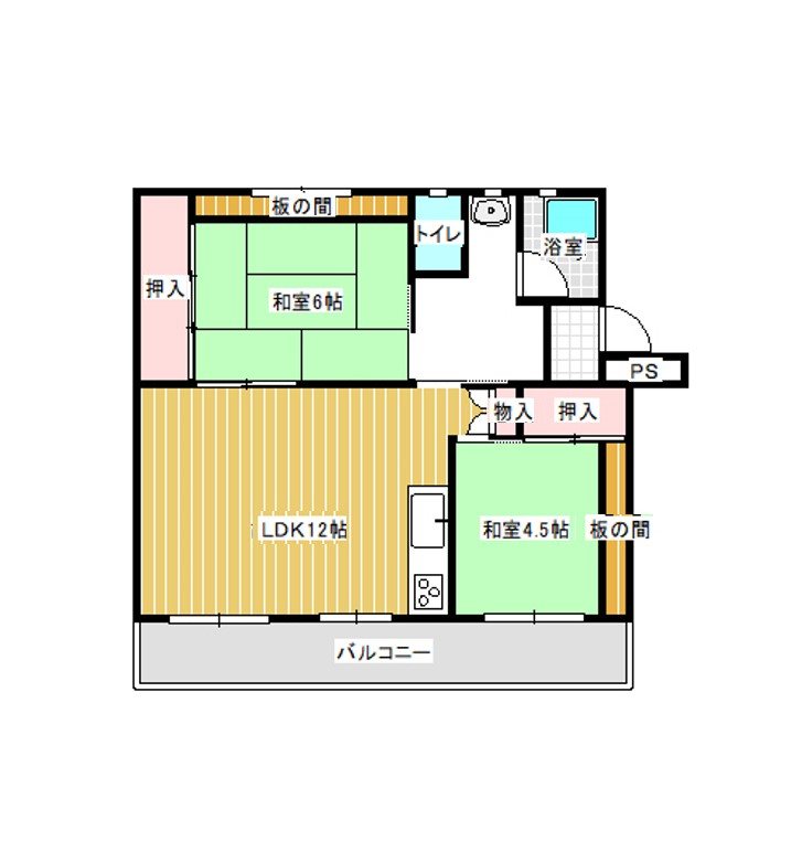 ユートピア東長崎1号棟の間取り写真