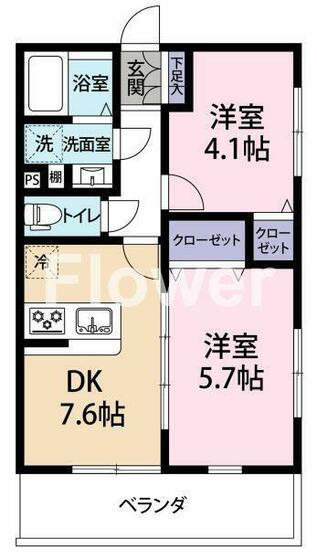 カルム弐番館の間取り写真