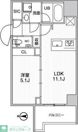 グラシアプレイス錦糸町の間取り写真