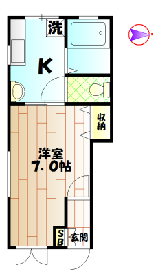 西武新宿線 鷺ノ宮駅 徒歩9分 2階建 築24年の間取り写真