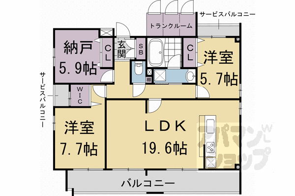 MAiSON dE BORO 御所南の間取り写真