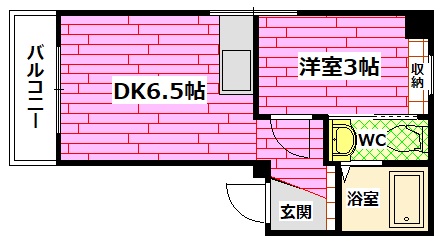 安芸郡府中町桃山のマンションの間取り