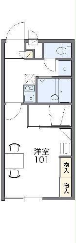 レオパレス倉吉駅北の間取り