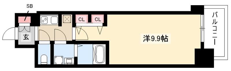 S-RESIDENCE大曽根駅前の間取り