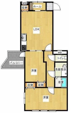 白浜駅西マンションの間取り