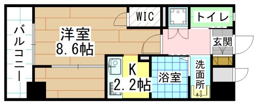 北九州市小倉北区三萩野のマンションの間取り