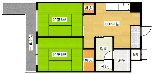 レジデンス木野川の間取り