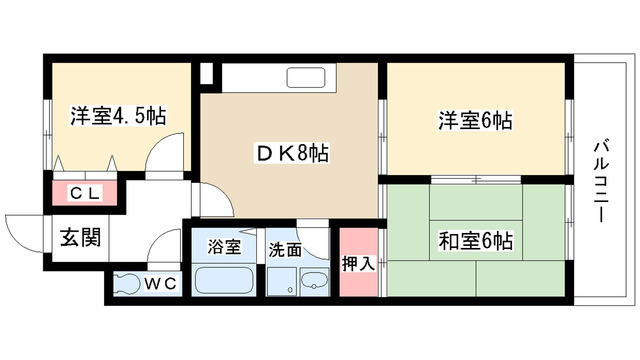 パティオ杁ヶ池の間取り