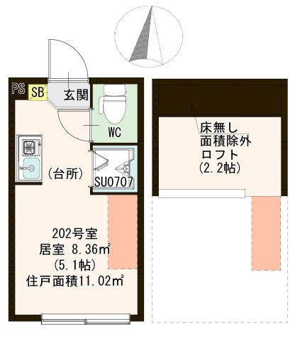 ハーモニーテラス東小岩IIの間取り