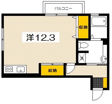 シャルマン深江　A棟の間取り