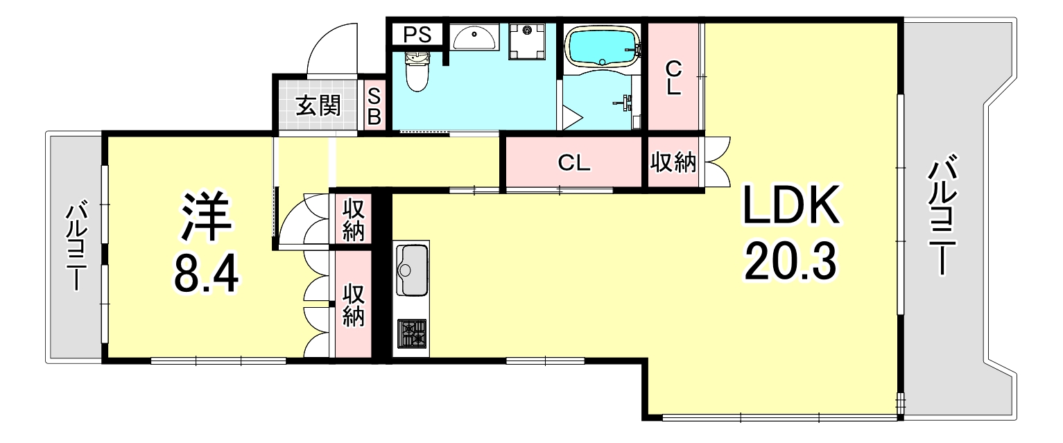兵庫県神戸市垂水区五色山３（アパート）の賃貸物件の間取り
