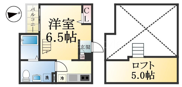 Midway hill 板宿staの間取り