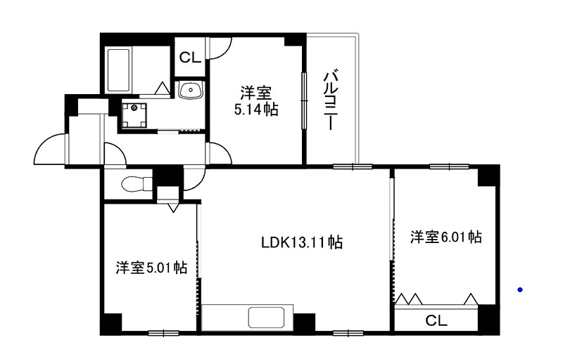 二条城東レジデンスの間取り