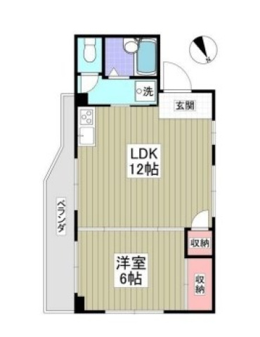 川崎市麻生区白鳥のマンションの間取り