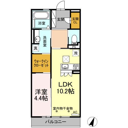 ＫＭＴ沙稀（ケイエムティサキ）の間取り