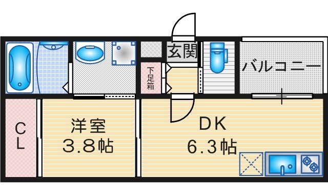 ハーモニーテラス塩池町IIの間取り