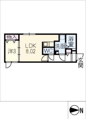 ｑｕａｄｏｒ名古屋ＷＥＳＴの間取り