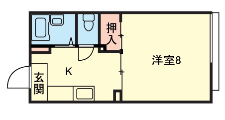 コーポラスあすかの間取り