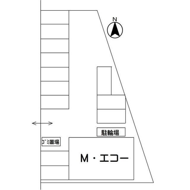 【羽島市上中町沖のアパートの駐車場】