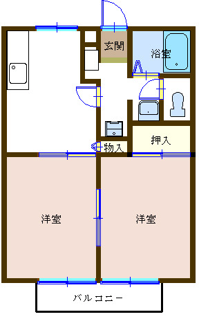 【グリーンハイツの間取り】