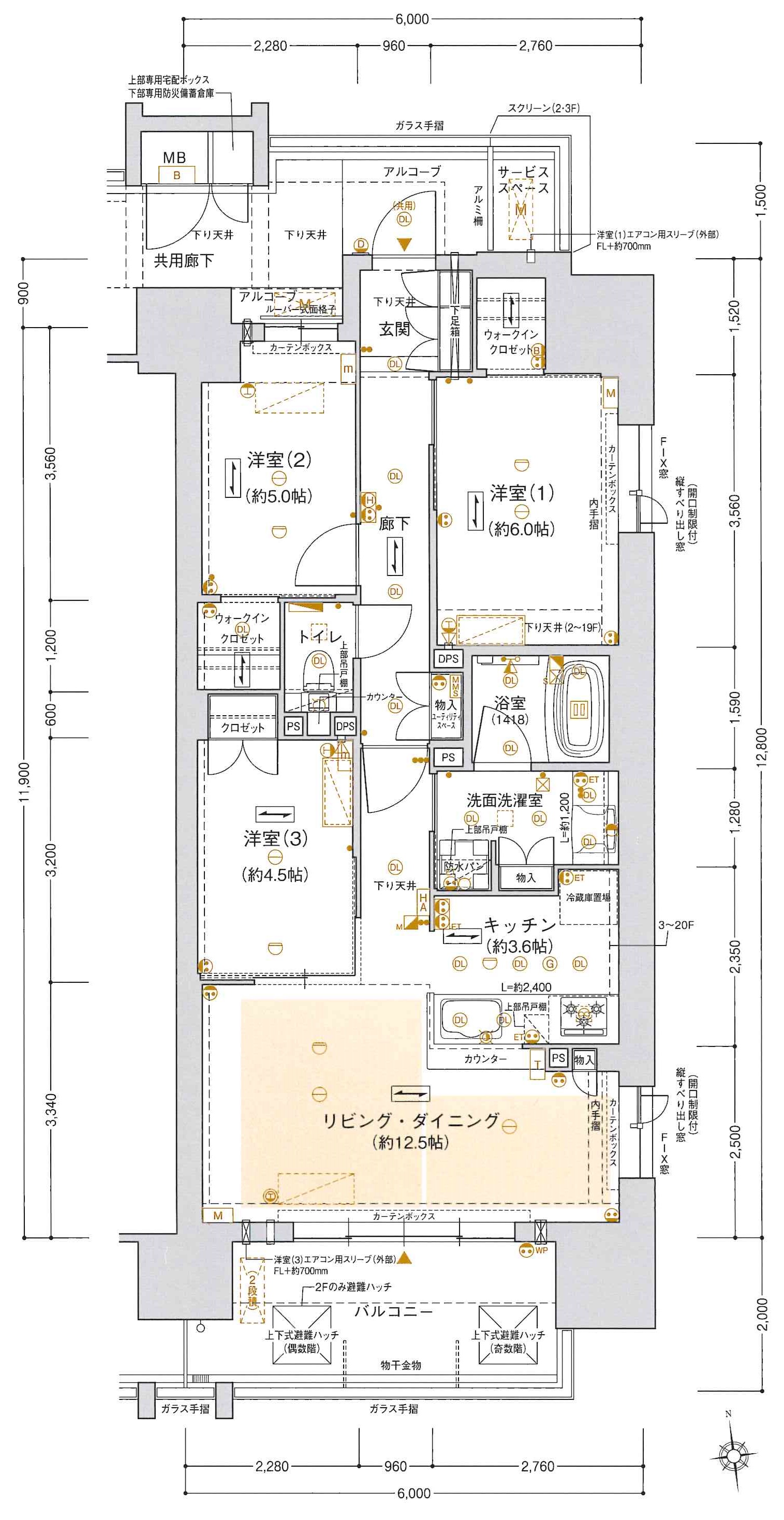 ジオ明石本町の間取り