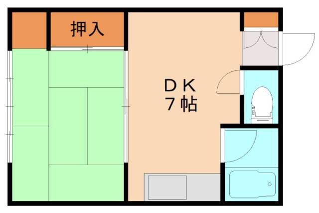 飯塚市綱分のアパートの間取り