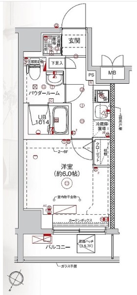 横浜市西区中央のマンションの間取り