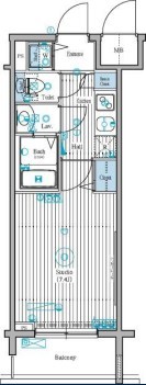 ガーラ・ステーション新宿御苑前の間取り