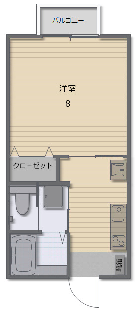 ソレイユ崎岡壱番館の間取り写真