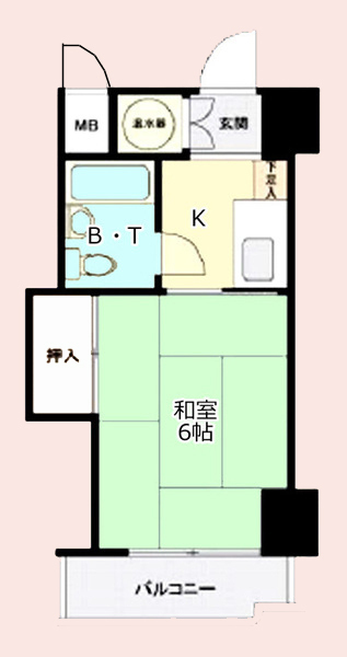 長生郡白子町剃金のマンションの間取り