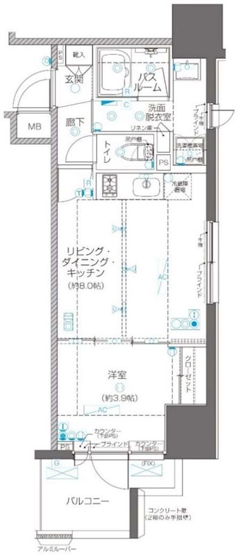 ZOOM川崎EASTの間取り