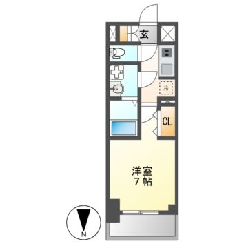 S-RESIDENCE名駅NorthIIの間取り