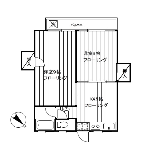 マンションリバスターの間取り