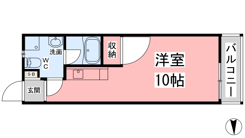 ラッキー味酒ハイツの間取り