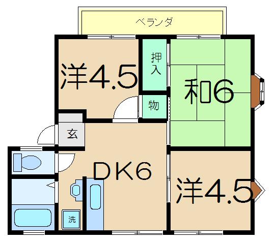 ファミール森崎Ｂの間取り