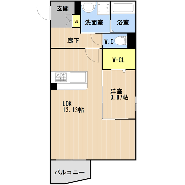 ＬＩＢＴＨ那覇小禄の間取り